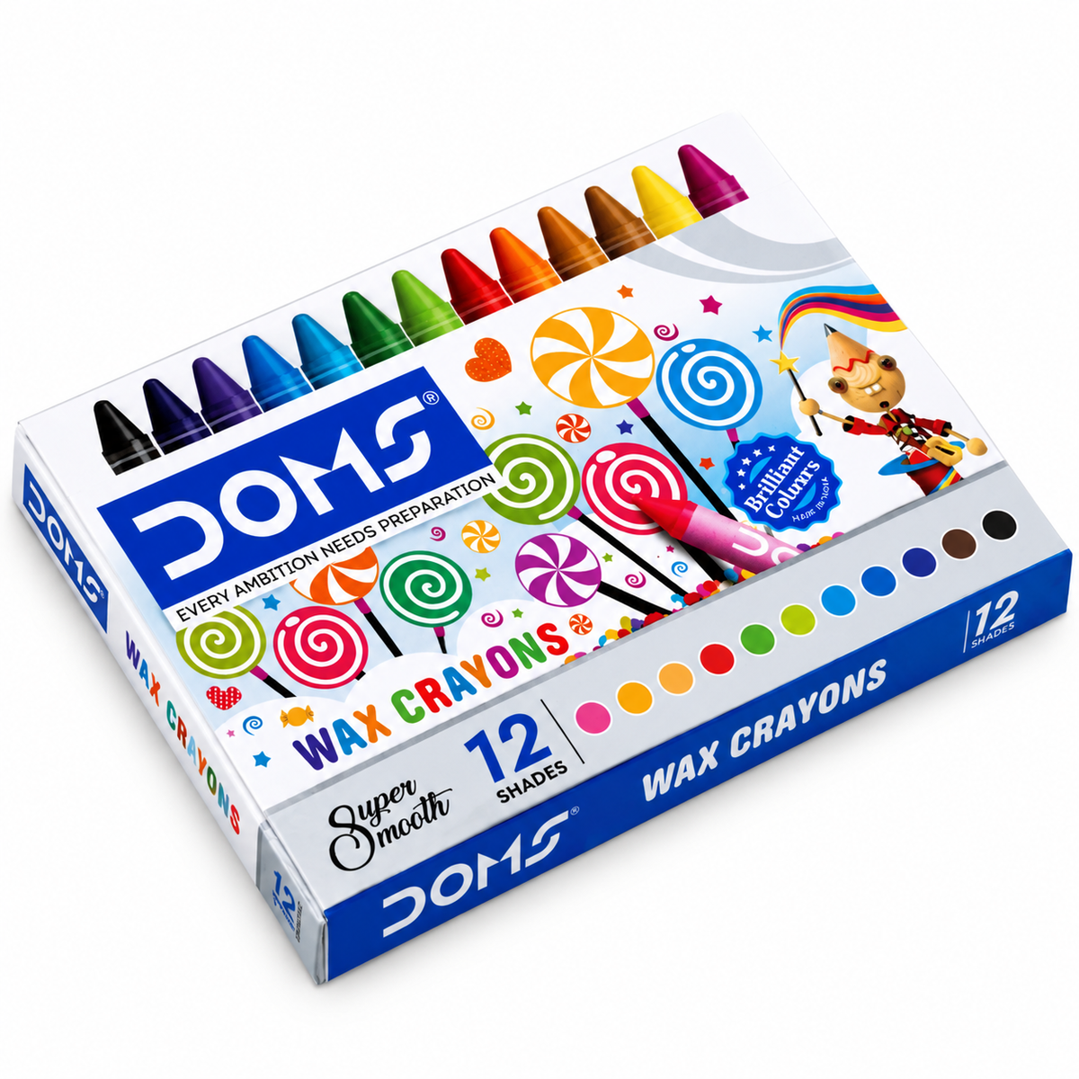 Doms Crayons | 12 Shades