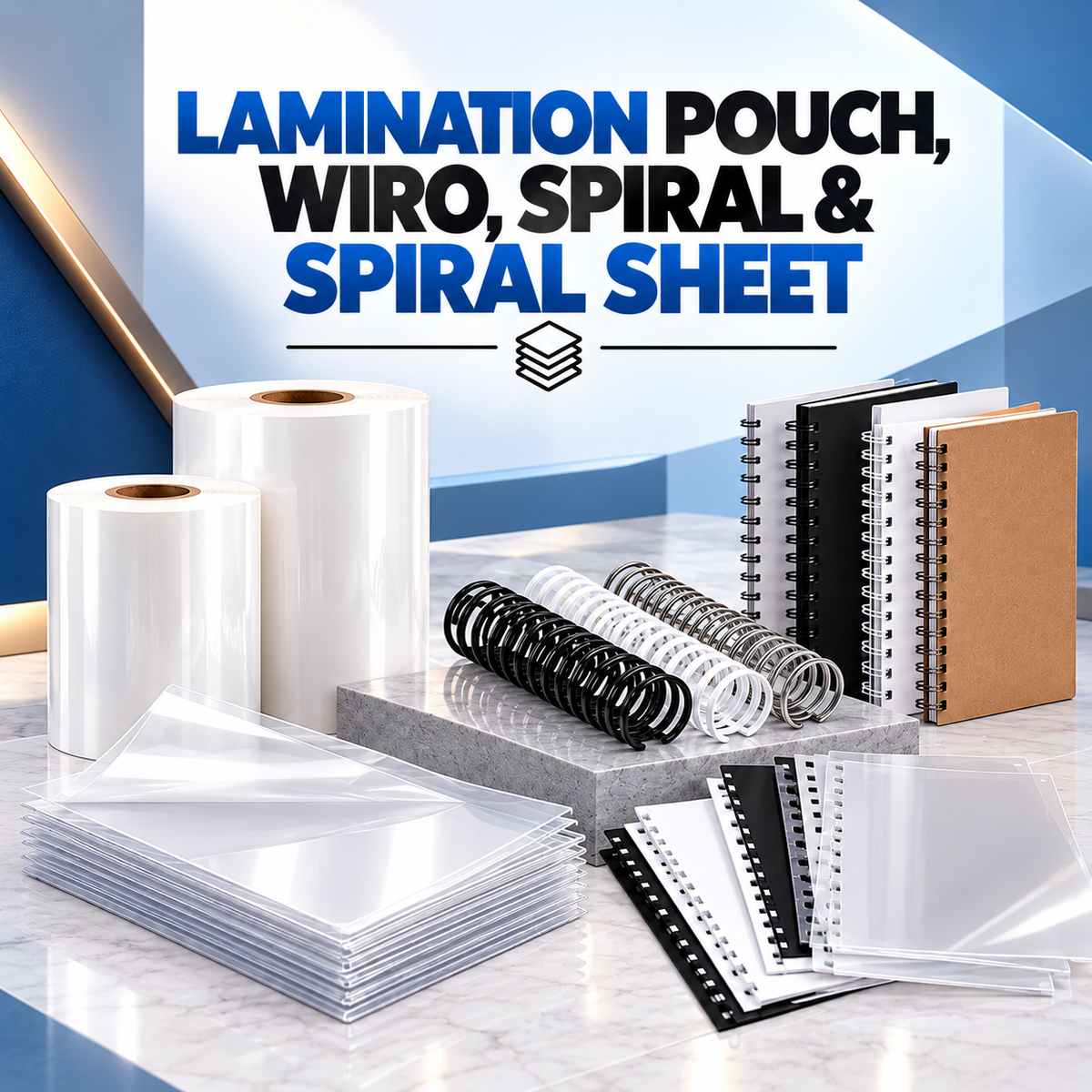Lamination Pouch, Wiro, Spiral & Spiral Sheet