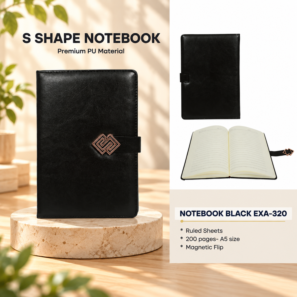 Notebooks | S Shape Notebook  | EXA-320