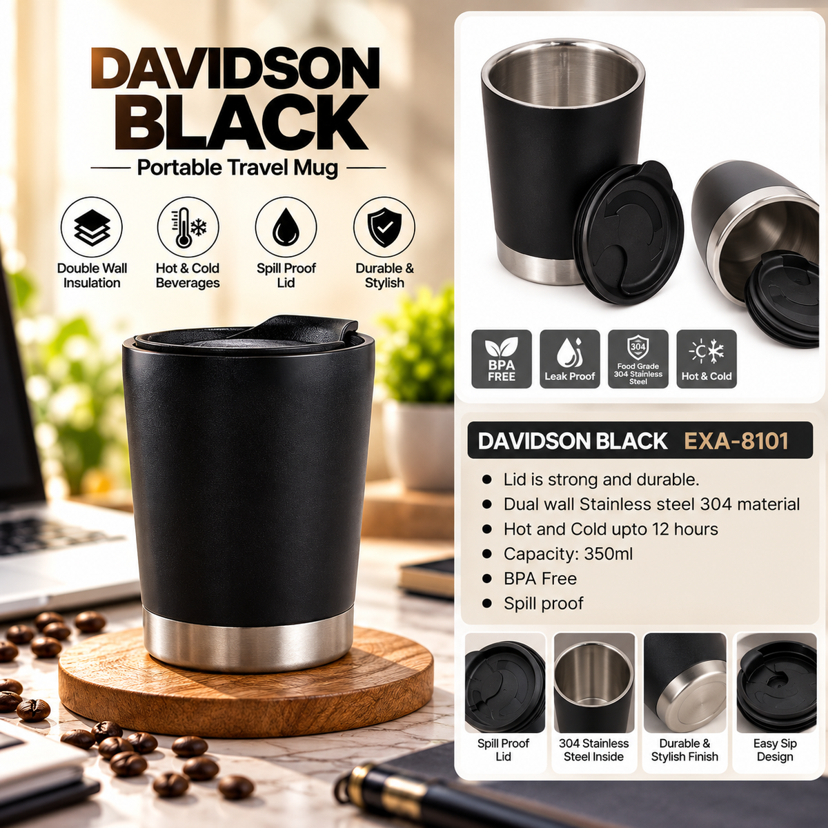 MUG | DAVIDSON BLACK | EXA-8101