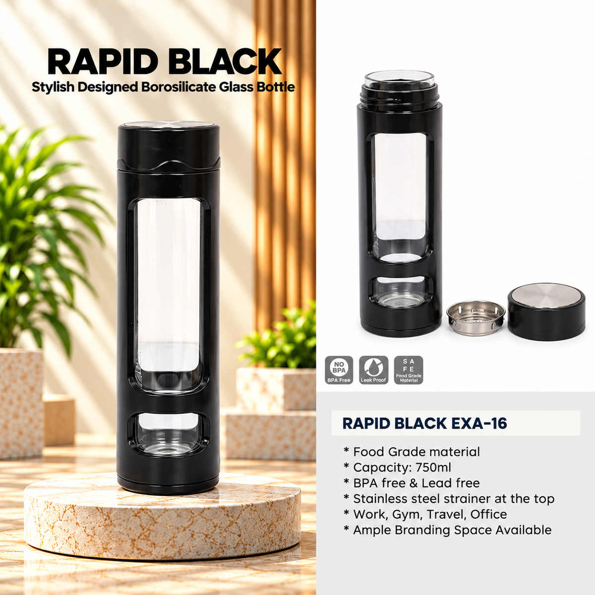 Bottle | Rapid Black | EXA-16