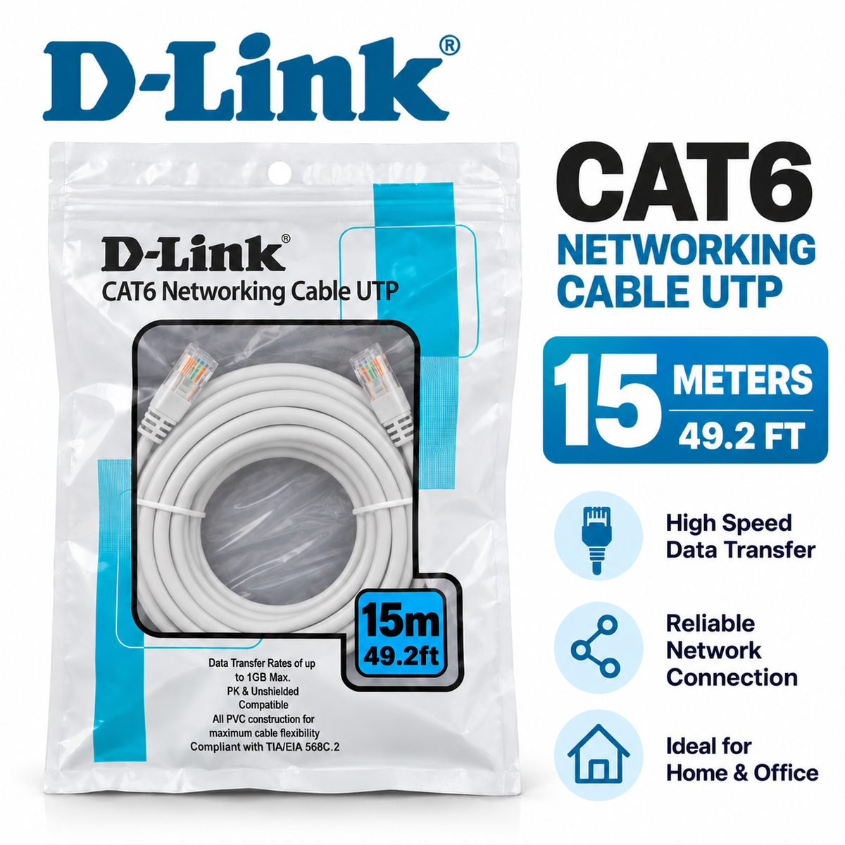 D-Link Patch Cable 15m