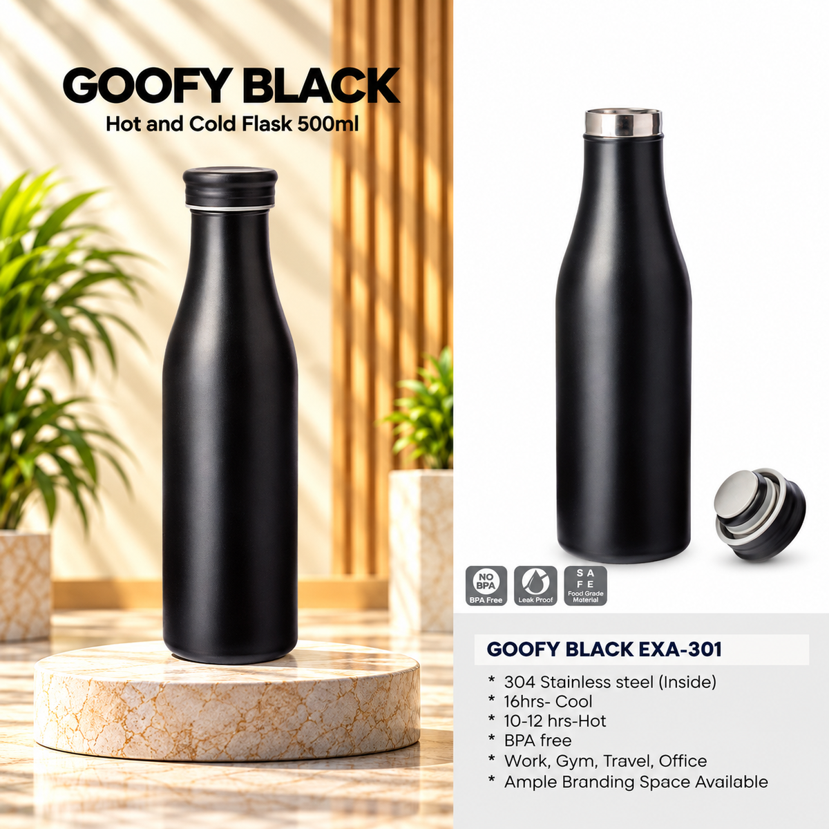 Bottle | Goofy Black | EXA-301