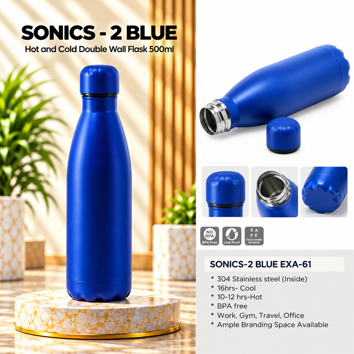 Bottle | Sonics-2 Blue | EXA-61