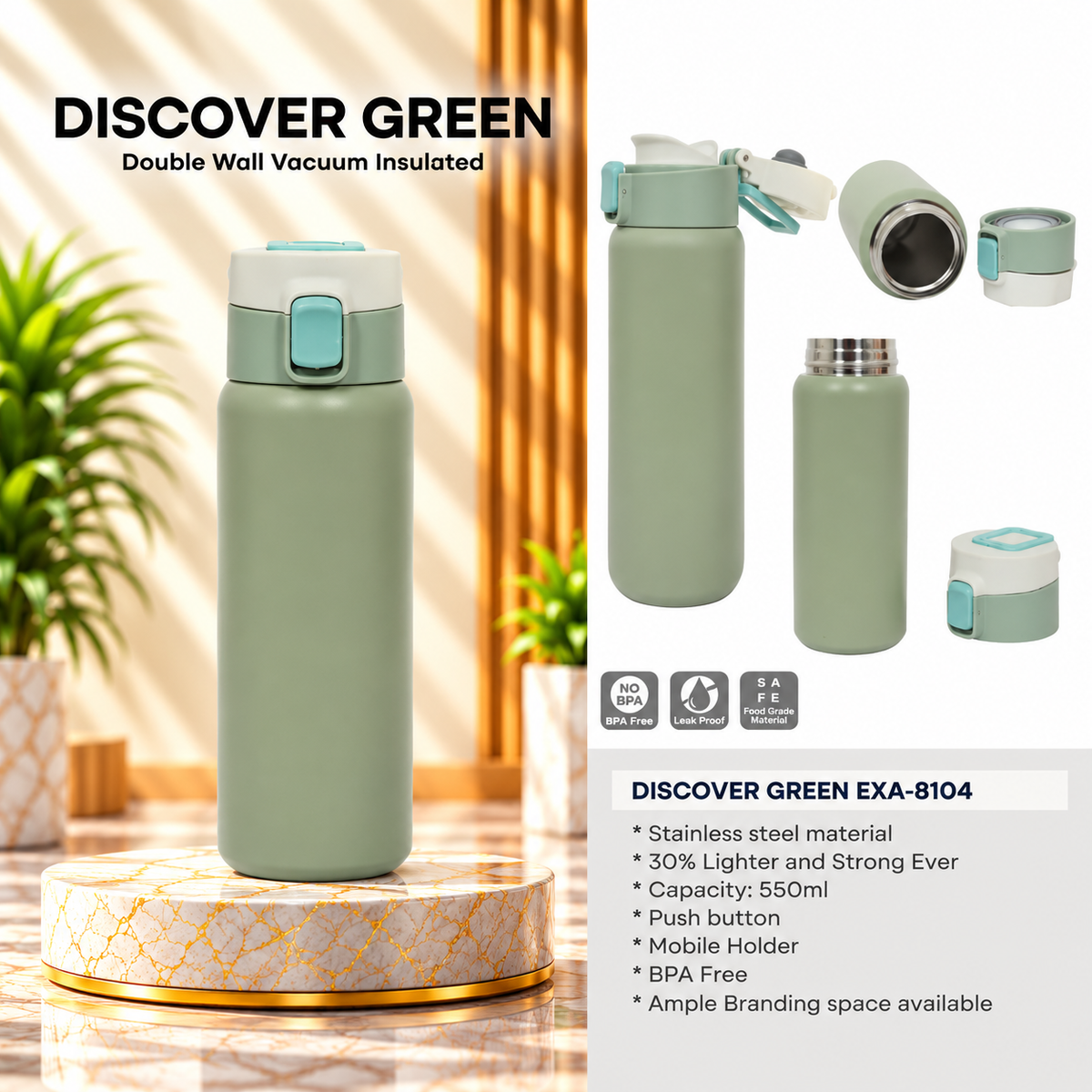 Bottle | Discover Green | EXA-8104
