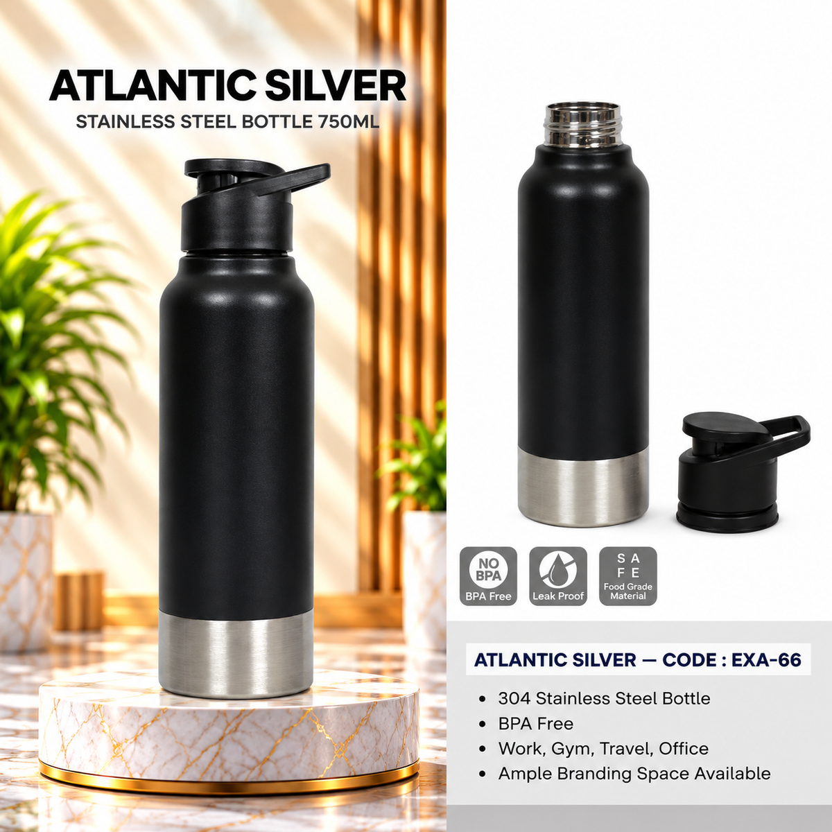 Bottle | Atlantic Silver | EXA-66