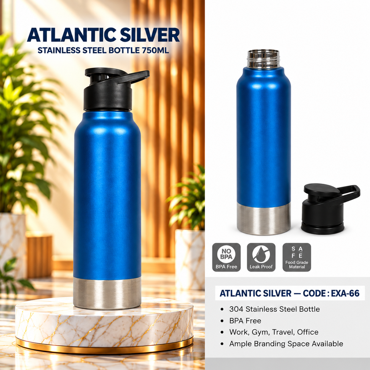 Bottle | Atlantic Silver | EXA-66