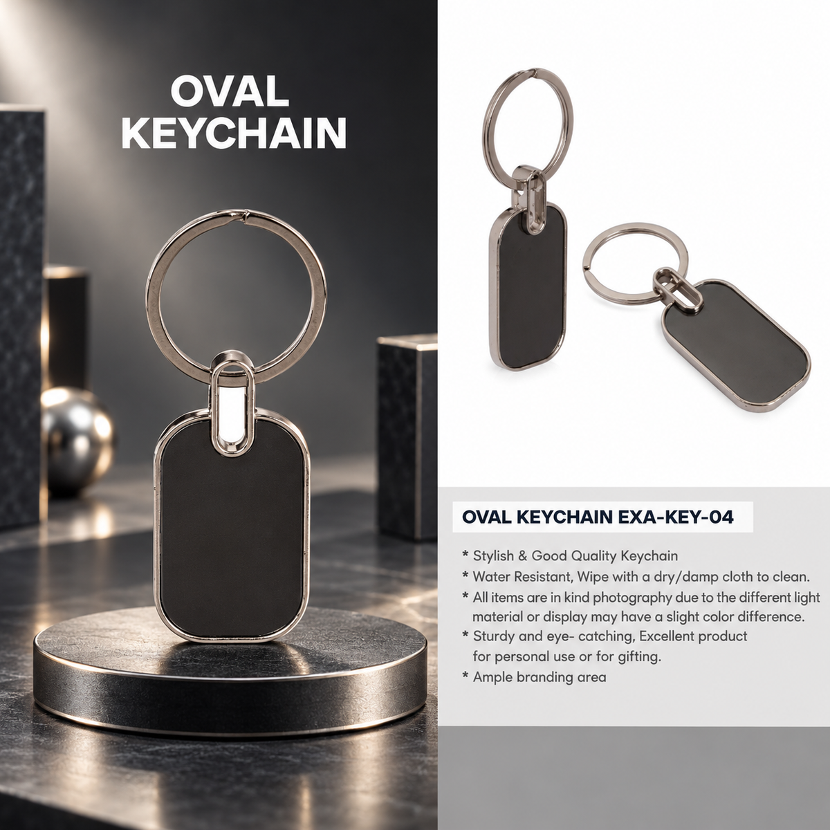 OVAL KEYCHAIN | KEYCHAIN | EXA-KEY-04