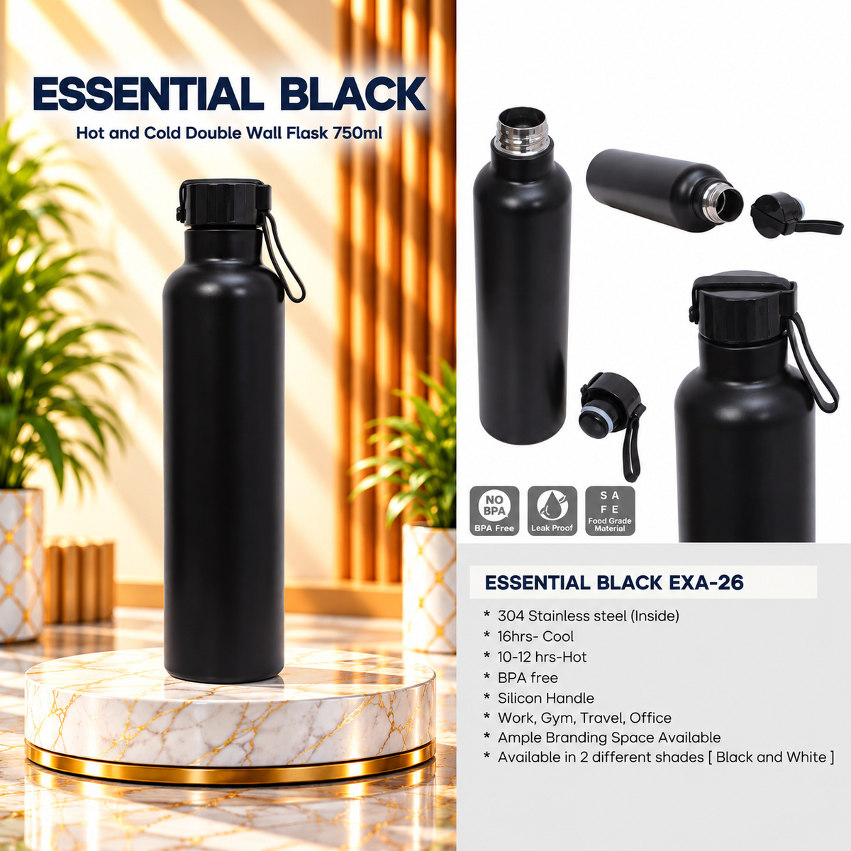 Bottle | Essential Black | EXA-26