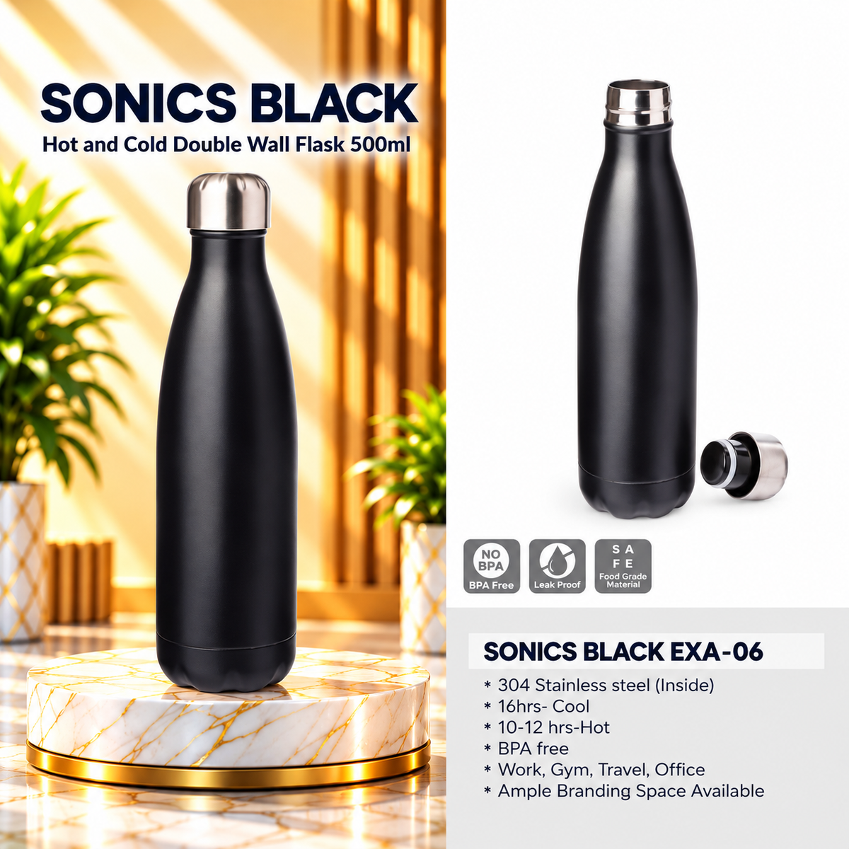 Bottle | Sonics Black | EXA-06
