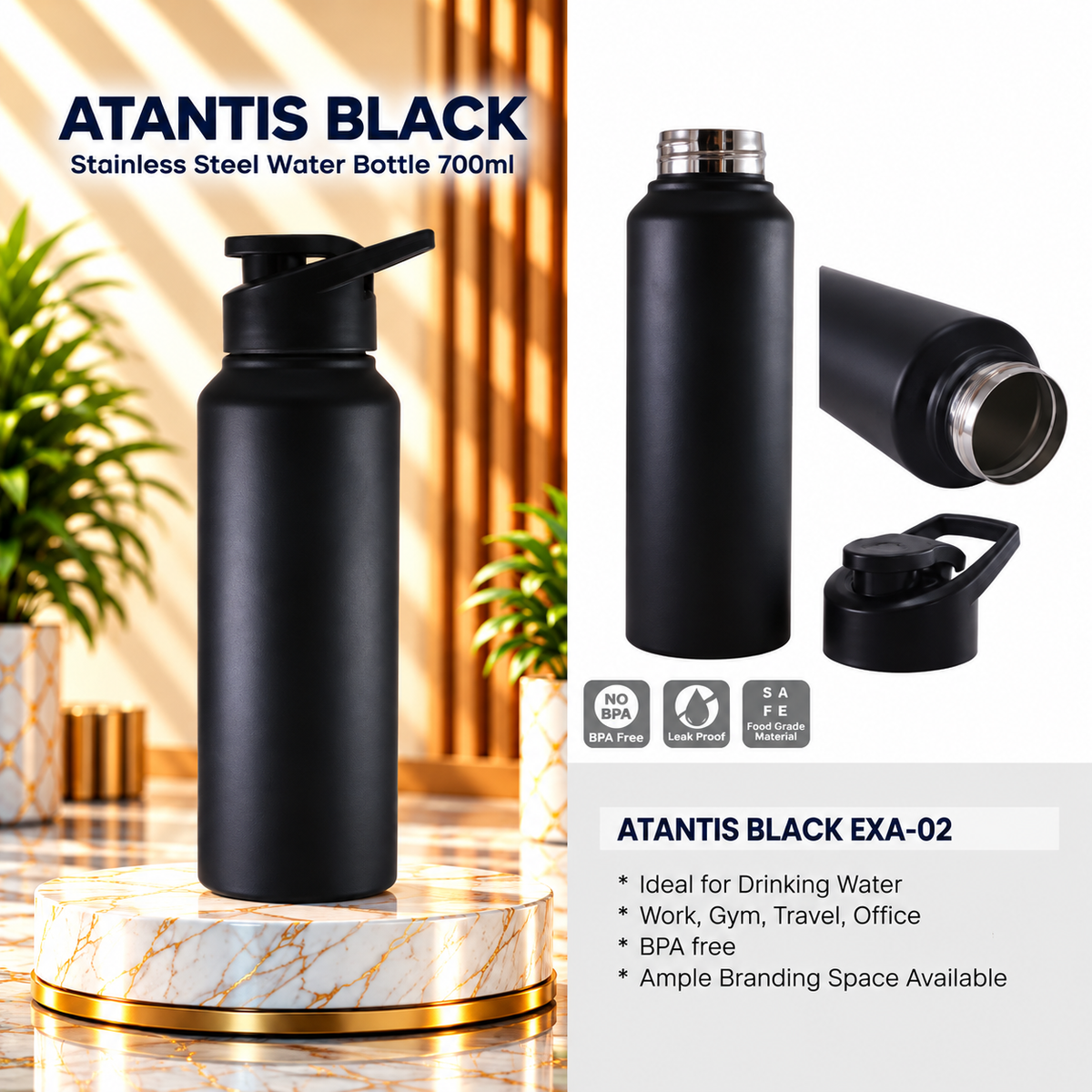 Bottle | Atlantis Black | EXA-02