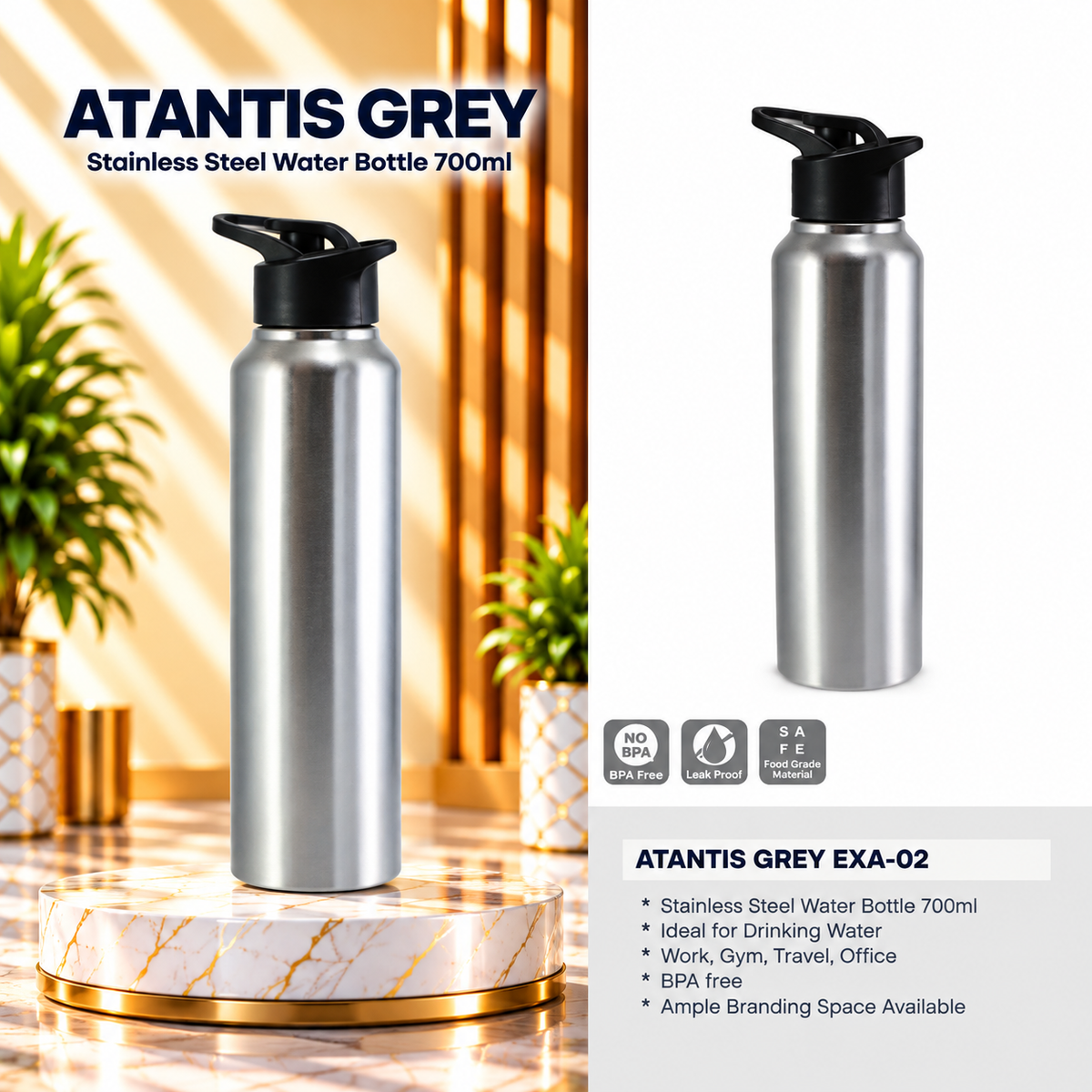 Bottle | Atlantis Grey | EXA-02