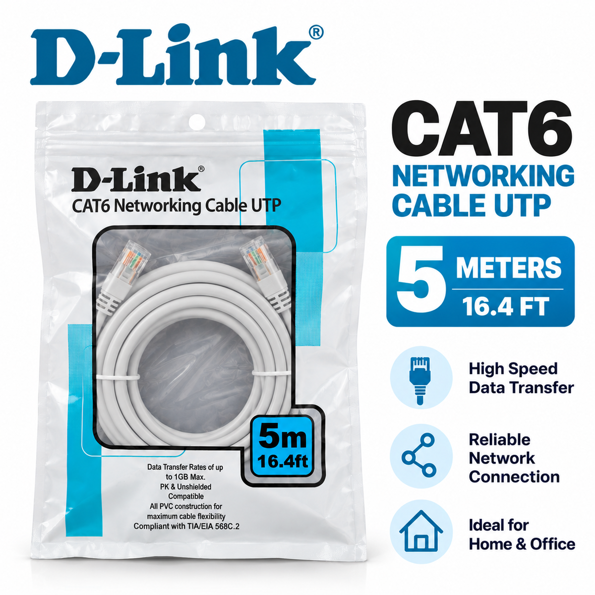 D-Link Patch Cable 5m
