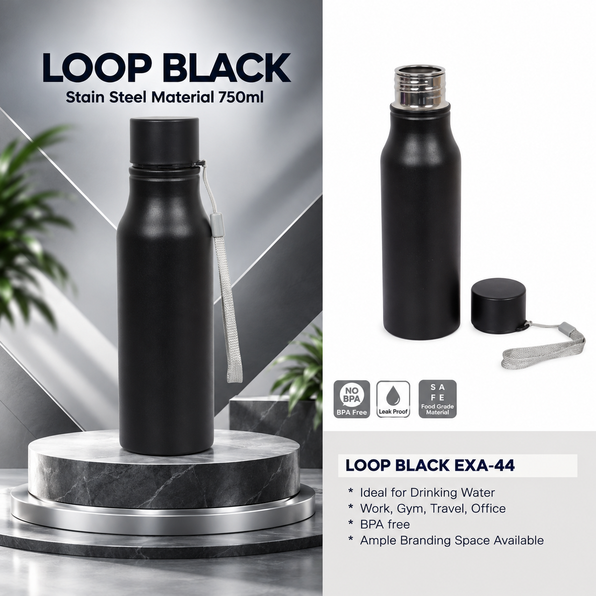 Bottle | LOOP BLACK | EXA-8107