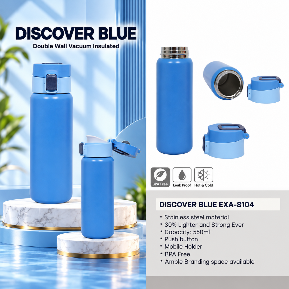 Bottle | Discover Blue | EXA-8104