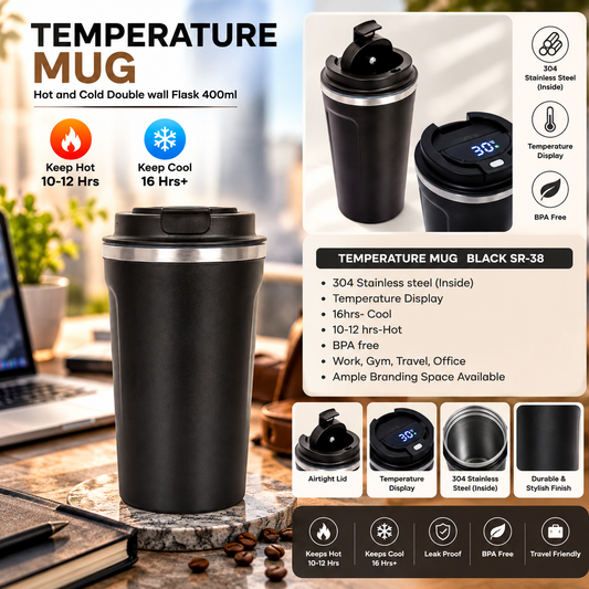 MUG | Temperature Mug Black | EXA-38