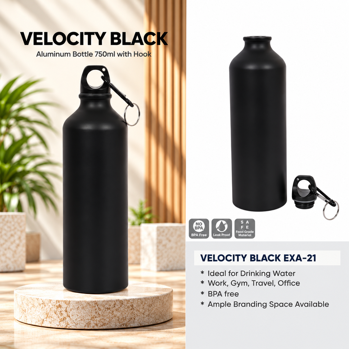 Bottle | Velocity Black | EXA-21