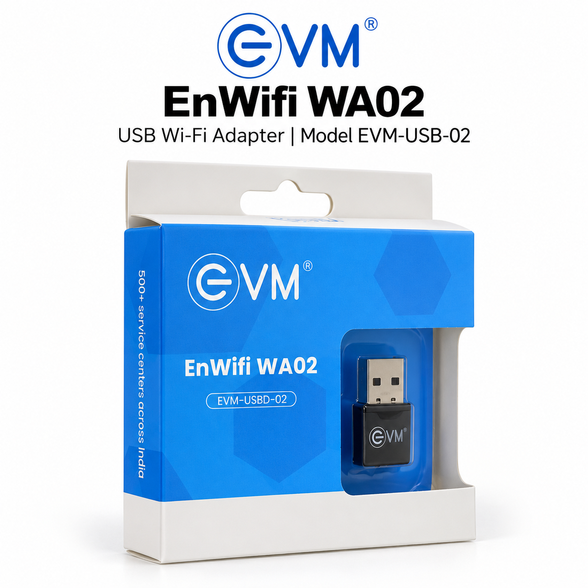 EVM Wi-Fi Adapter | 300 MB/S| Dual Bluetooth + WIFI Adaptor | EVM ENWIFI WA02 EVM-USBD-02