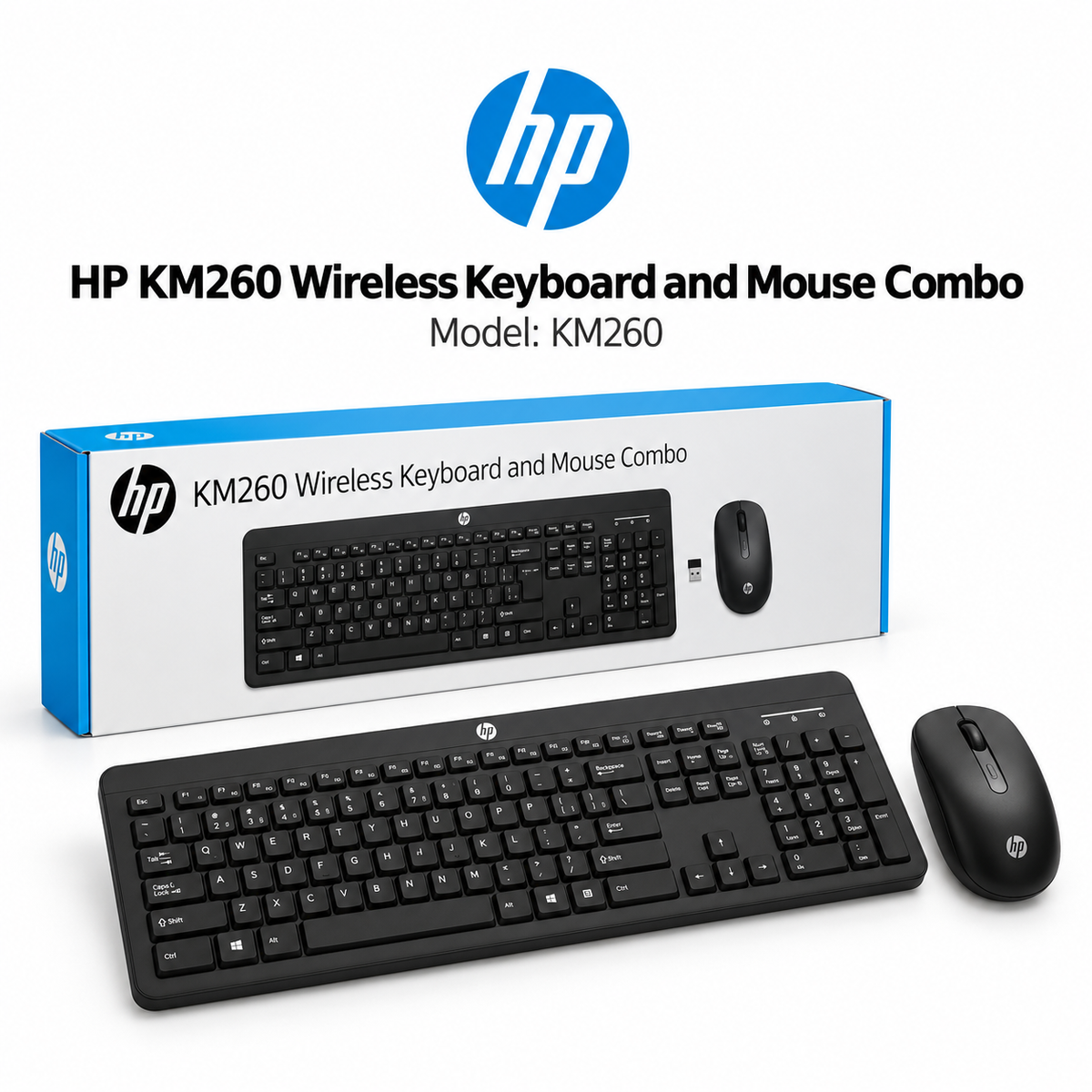 HP KM260 Wireless Mouse and Keyboard Combo