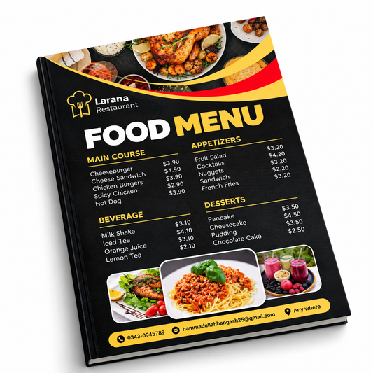 Custom Menu Cards