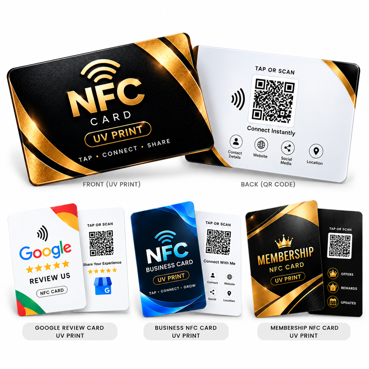 NFC Card UV Print | UV Print | PVC | Customizable | 213 & 216