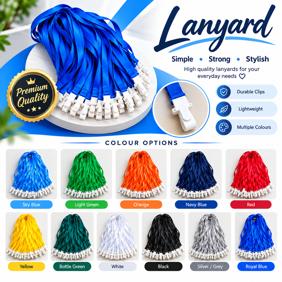 Satin Tag With Plastic Hook | Pack of 100 Pieces