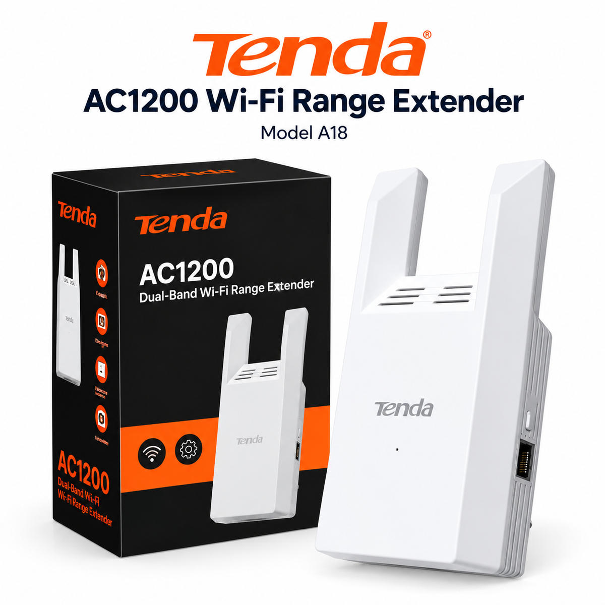Tenda Range Extender AC1200 | Wi-Fi Extender
