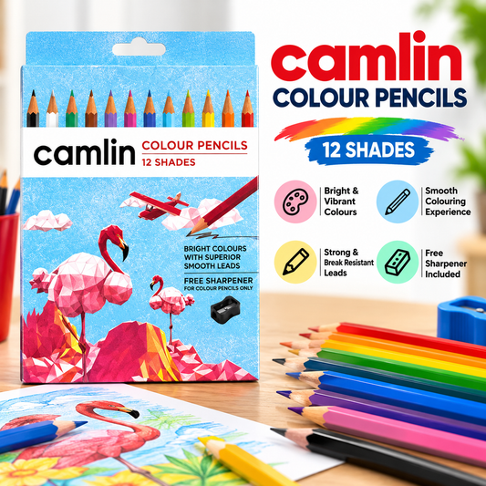 Camlin color pencils 12 shade