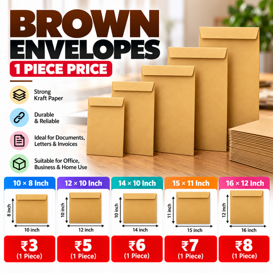 Brown envelopes - 1 piece