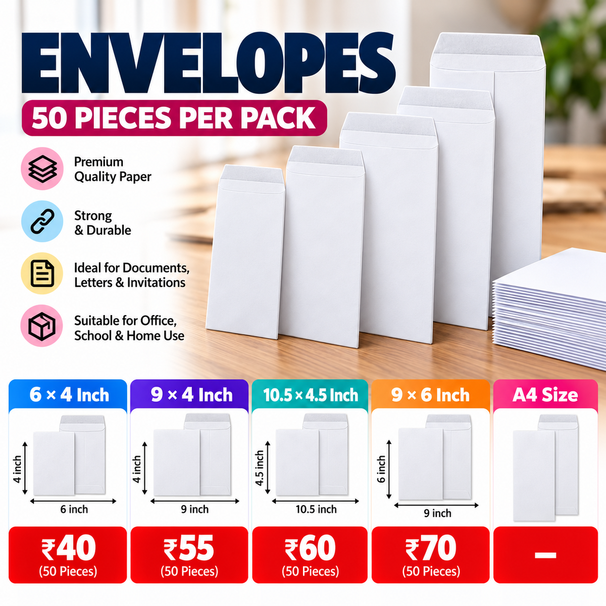 Envelopes - 50 piece