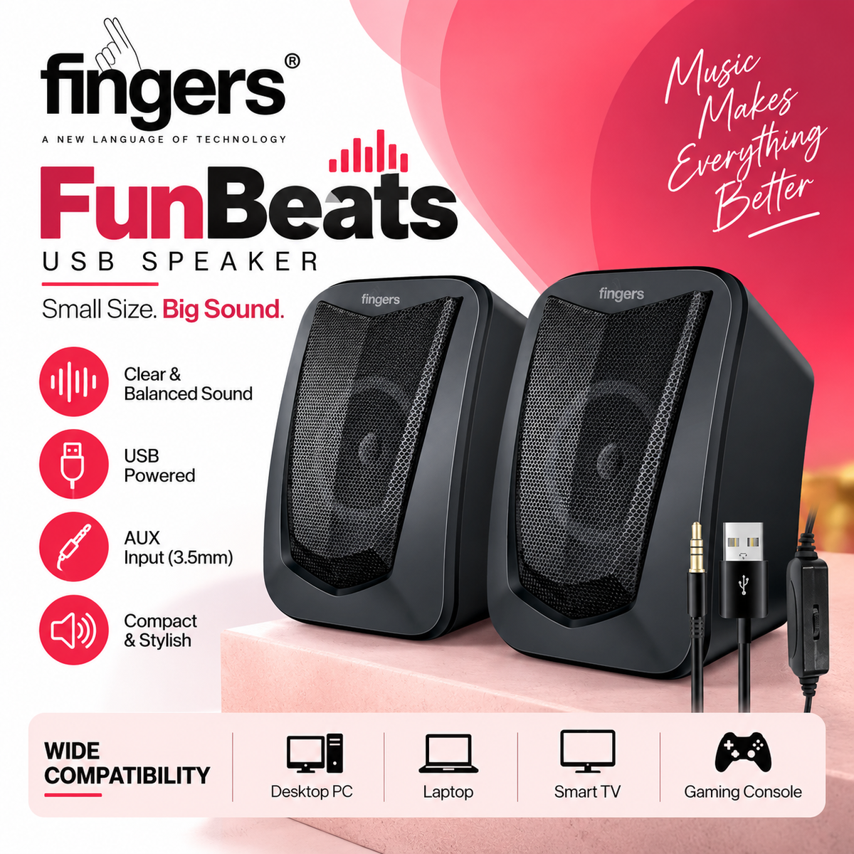 fingers USB Speaker - FunBeats 2.0