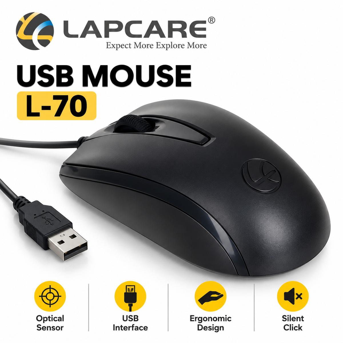 Lapcare USB Mouse L-70