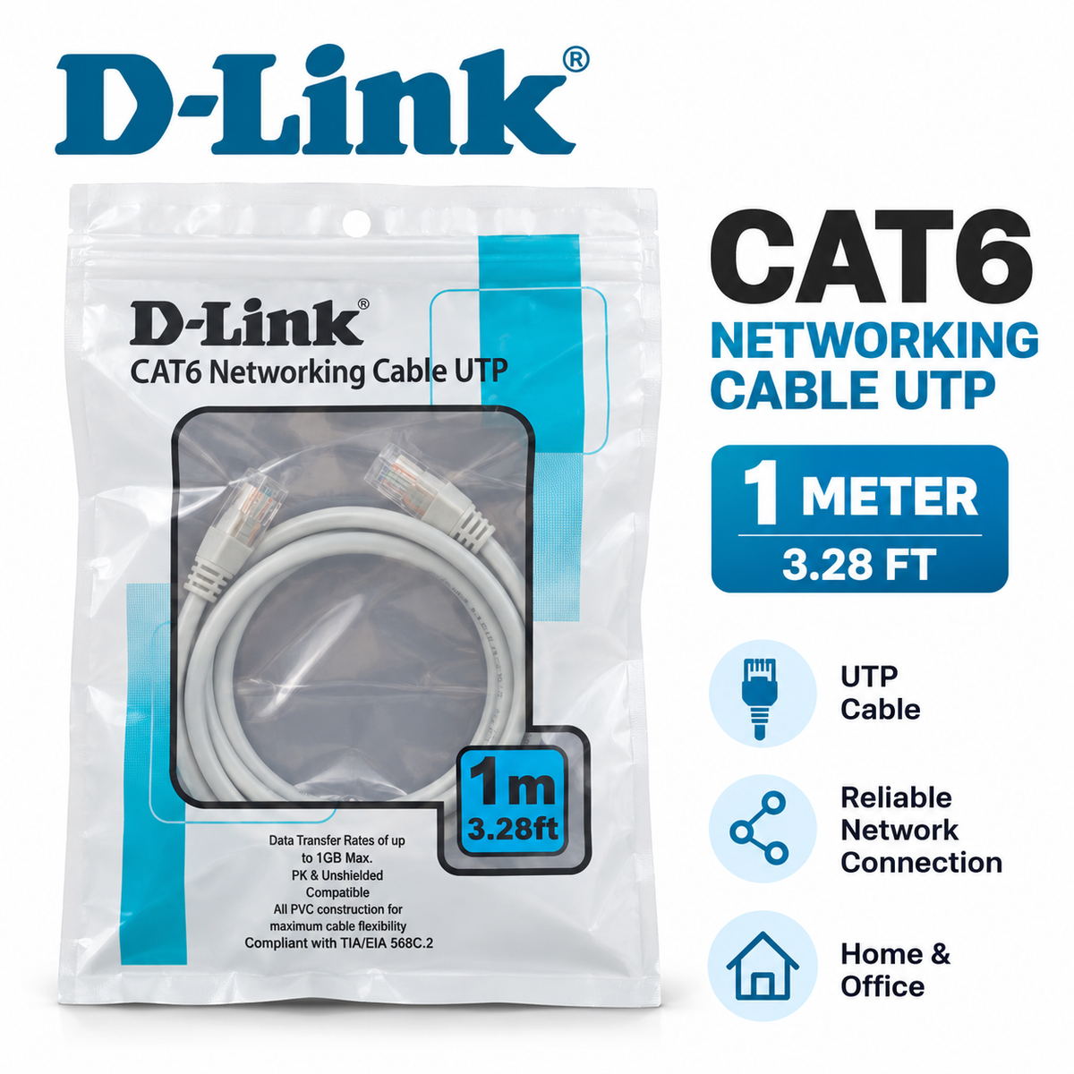 D-Link Patch Cable 1m