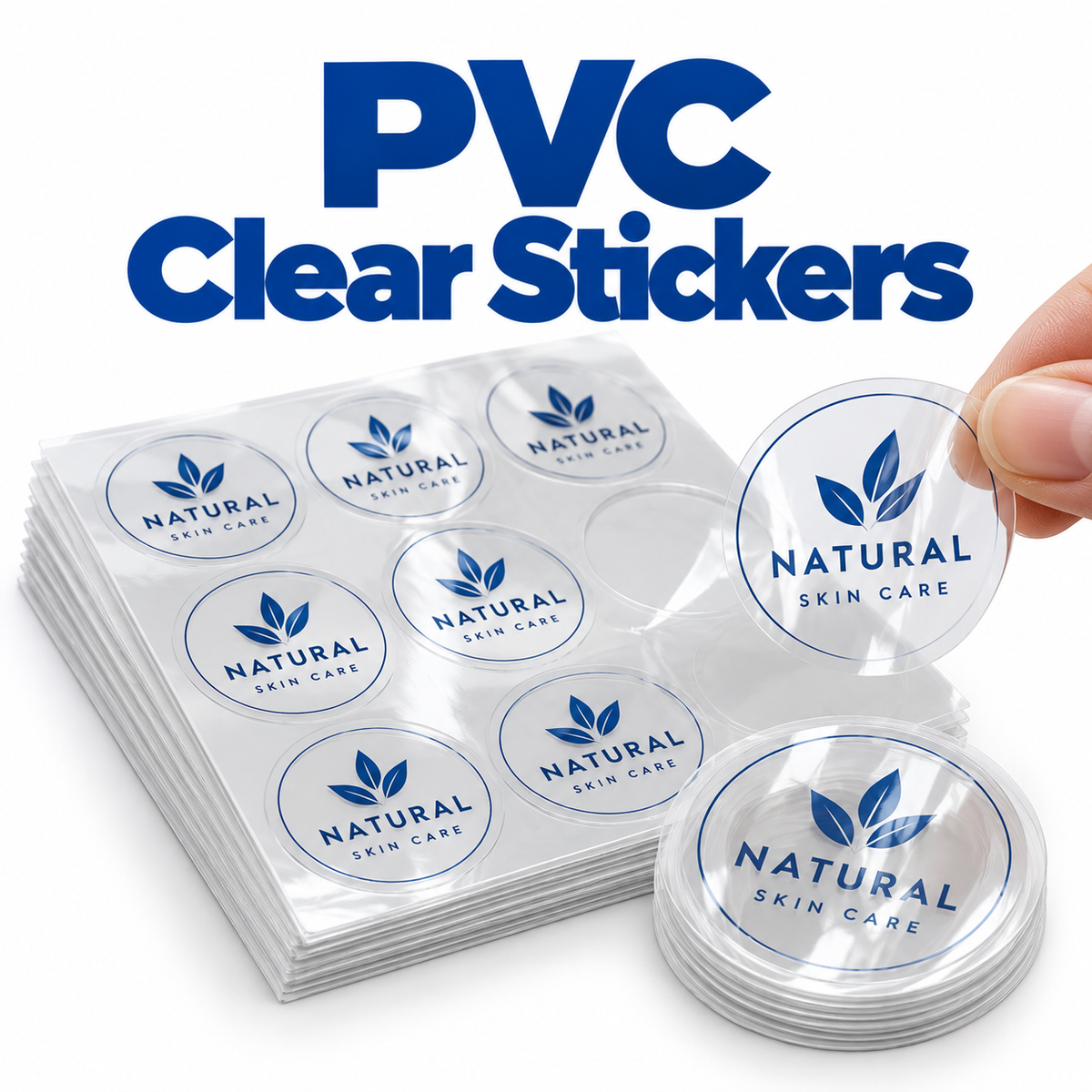 PVC Clear sticker Printing