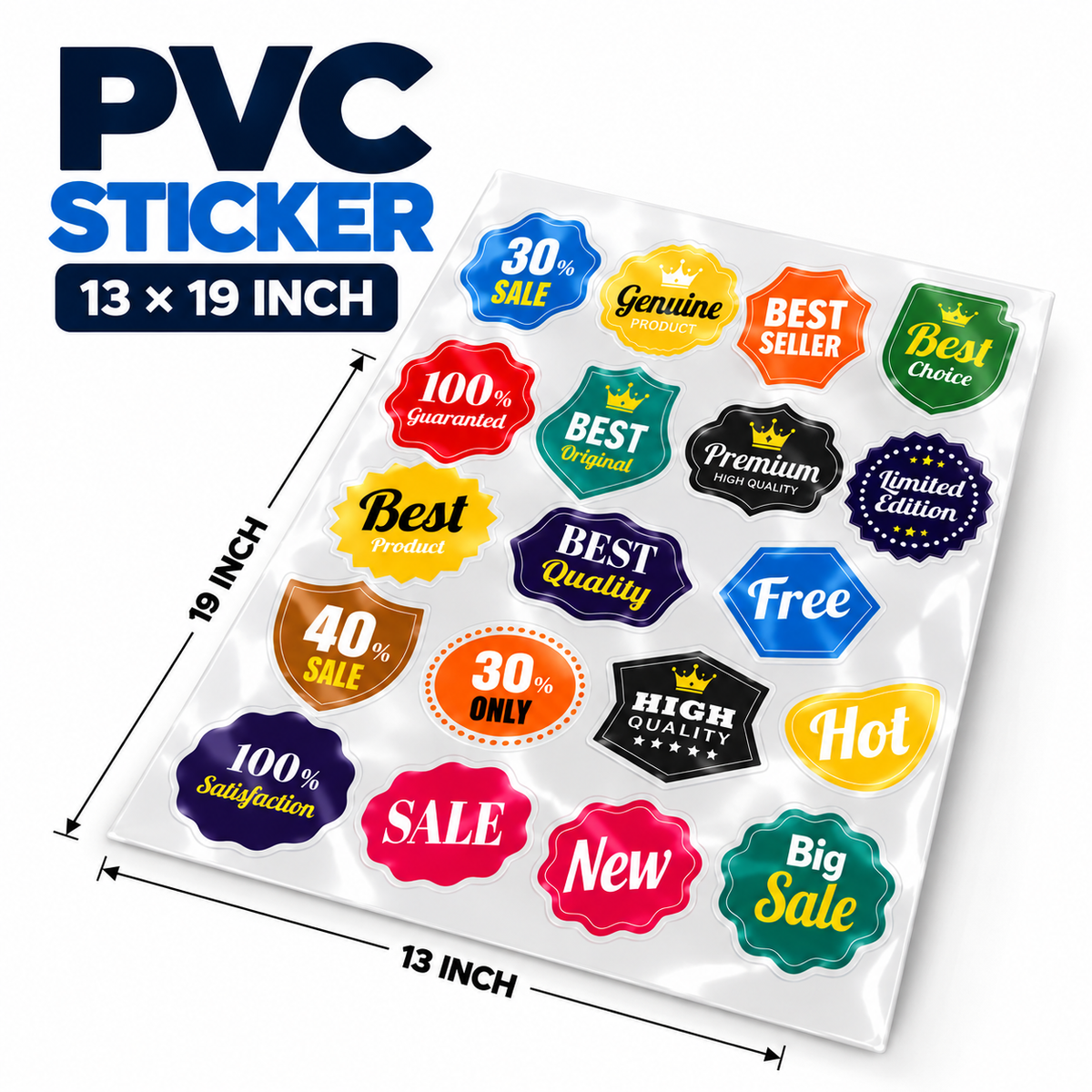 PVC Sticker 13 x 19