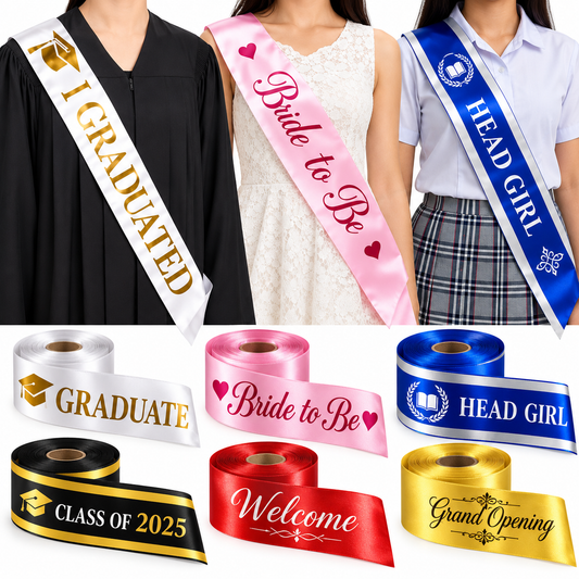 Sash Ribbon | 1.5 Meter | 1 item count as 1.5 Meter