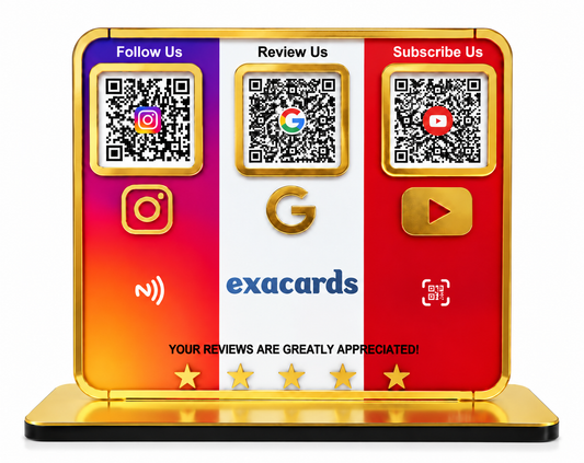 Customized Review Stand | NFC Feature | 5mm Acrylic | 10x10 CM
