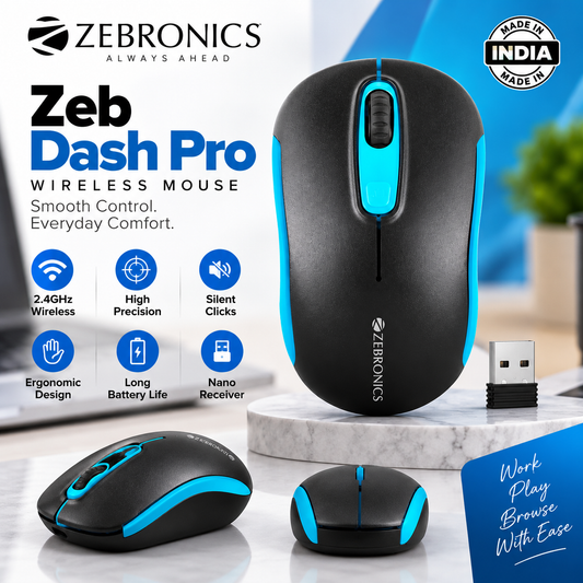Zebronics Wireless Mouse - Zeb Dash Pro