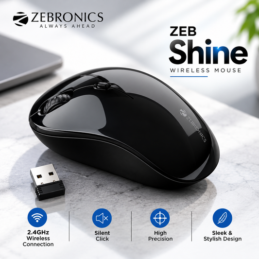 Zebronics Wireless Mouse - Zeb Shine
